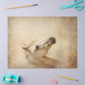 ボホエレガント白馬のデコパージュ 薄葉紙 (クラフト)