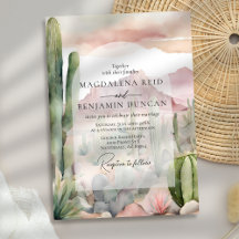 ボホエレガント砂漠の風景サボテン結婚ズ