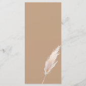 ボホエレガント素朴のメ結婚ニュー メニュー (裏面)