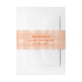 ボホエレガント素朴オレンジプライド赤ちゃんシャワー 招待状ベリーバンド (正面例)