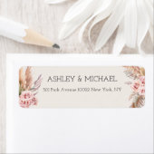 ボホエレガント素朴フローラボタニケ結婚ス ラベル (インサイチュ)