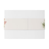 ボホエレガント素朴フローラボタニケ結婚ス 招待状ベリーバンド (裏面例)