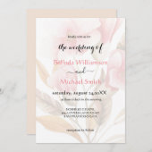 ボホエレガント素朴フローラ結婚ズ 招待状 (正面/裏面)