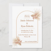 ボホエレガント結婚式招待状 招待状 (正面)