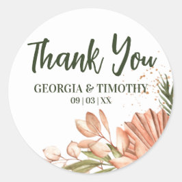 ボホエレガント花ありがとう ラウンドシール