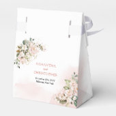 ボホエレガント赤面ピンクローズ緑金ゴールド フェイバーボックス (裏面サイド)