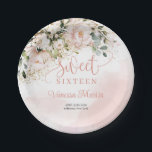 ボホエレガント赤面ピンクローズ金ゴールドsweet sixteen ペーパープレート<br><div class="desc">こんにちは！あなたはもしあなたのsweet sixteenイベントにいくつかの魅力を追加するために探して、素朴な赤面ピンクのフローラバラ金ゴールドの招待は、あなたが必要とするちょうど何である。そのデザインとエレガント編集可能なテンプレートを使用して、すべての詳細をパーソナライズして本当に自分のものにすることができます。この招待は、バラ金ゴールドのアクセントとソフト赤面ピンクのフローラ詳細で洗練されたtouchを醸し出し、あなたの特別なお祝いのための完璧なトーンを設定。このテンプレートのダウンロードは簡単なので、ゲストに感動を与え、忘れられないsweet sixteenbashのステージを設定する招待状の作成をすぐに開始できる。アイテムの一致や連絡カスタマイズに躊躇しない。赤面バラ©</div>