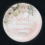 ボホエレガント赤面ピンクローズ金ゴールドsweet sixteen ペーパープレート<br><div class="desc">こんにちは！あなたはもしあなたのsweet sixteenイベントにいくつかの魅力を追加するために探して、素朴な赤面ピンクのフローラバラ金ゴールドの招待は、あなたが必要とするちょうど何である。そのデザインとエレガント編集可能なテンプレートを使用して、すべての詳細をパーソナライズして本当に自分のものにすることができます。この招待は、バラ金ゴールドのアクセントとソフト赤面ピンクのフローラ詳細で洗練されたtouchを醸し出し、あなたの特別なお祝いのための完璧なトーンを設定。このテンプレートのダウンロードは簡単なので、ゲストに感動を与え、忘れられないsweet sixteenbashのステージを設定する招待状の作成をすぐに開始できる。アイテムの一致や連絡カスタマイズに躊躇しない。赤面バラ©</div>