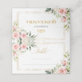 ボホエレガント赤面フローラ金ゴールドティアラ聖人15th プレイスカード (外部開封)