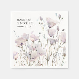 ボホエレガント野結婚花 スタンダードカクテルナプキン