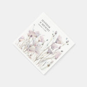 ボホエレガント野結婚花 スタンダードカクテルナプキン (角)