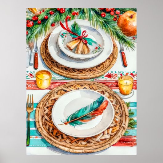 ボホエレガント – クリスインスパイアスマスホリデーデコル ポスター (正面)