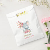 ボホエレファントボヘミアンピンクフローラベビーシャワー フェイバーバッグ (封をした状態)