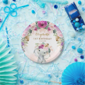 ボホエレファントワイルドワン誕生日ベビーシャワー ペーパープレート (パーティー)