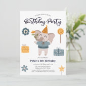 ボホエレファント6th誕生日パーティー 招待状 (スタンド正面)