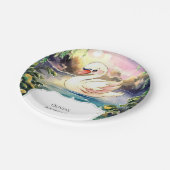 ボホエンチャントドスワン誕生日 ペーパープレート (アングル)