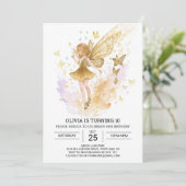 ボホエンチャントフェアリー誕生祝い 招待状 (スタンド正面)