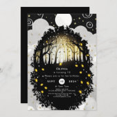 ボホエンチャントメントウッドランド誕生日 招待状 (正面/裏面)