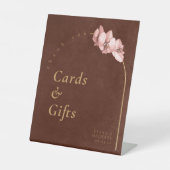 ボホオアシスオーキッドアーチウェディングカードギフトID959 台座サイン (正面)