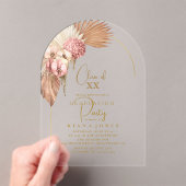 ボホオアシス卒業ID965 アクリル招待状 (インサイチュ (ポータブル))