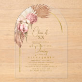 ボホオアシス卒業ID965 アクリル招待状 (正面)