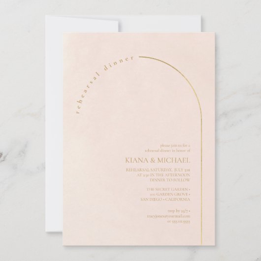 ボホオアシス結婚のリハーサルディナー赤面ID959 招待状 (正面)