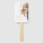 ボホオアシス結婚式 プログラムバーンドアンバーID959 ハンドファン (裏面)