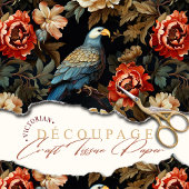 ボホオウムヴィンテージフローラ切り離しビクトリアン 薄葉紙