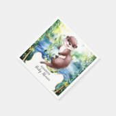 ボホオッタベビーシャワー スタンダードカクテルナプキン (角)