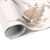 ボホオベビーブラウンピンクバシネパーソナライズされたII ラッピングペーパー (ロールコーナー)