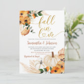 ボホオレンジカボチャ婚約パーティ招待状 招待状 (スタンド正面)