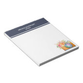 ボホオレンジカメラ&フローラブーケウォータカラー ノートパッド (アングル)