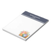 ボホオレンジカメラ&フローラブーケウォータカラー ノートパッド (回転)