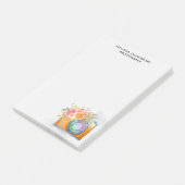 ボホオレンジカメラ&フローラブーケウォータカラー ポストイット (アングル)