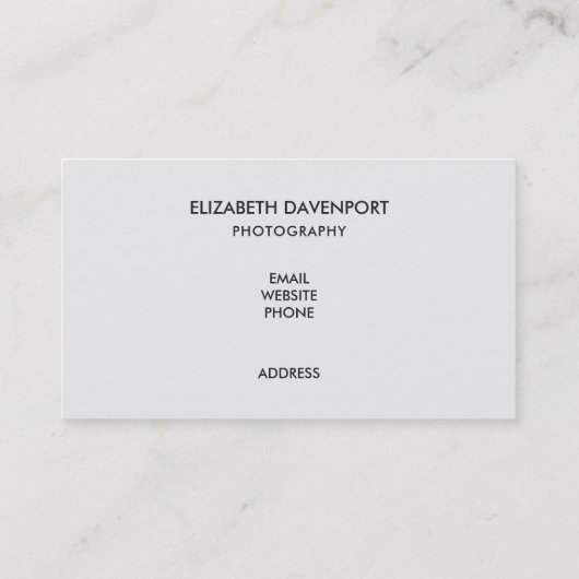 ボホオレンジカメラ&フローラブーケウォータカラー 名刺 (裏面)