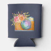 ボホオレンジカメラ&フローラブーケウォータカラー 缶クーラー (正面)