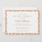 ボホオレンジシトラスフルーツキュートブライダルシャワー 招待状 (正面)