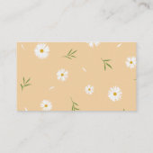 ボホオレンジデイジー赤ちゃんシャワーベビー本 エンクロージャーカード (裏面)