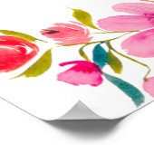 ボホオレンジフローラワイルドフラワーブライダルへようこそ ポスター (角)