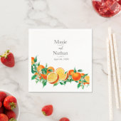 ボホオレンジブロッサム結婚ズ スタンダードカクテルナプキン (インサイチュ)