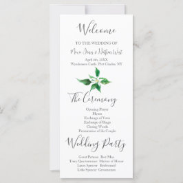 ボホオレンジブロッサム結婚式 プログラム