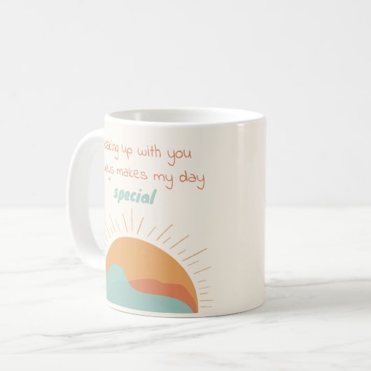 ボホオレンジマウンテンサンメイクマイデイスペシャル コーヒーマグカップ (正面左)