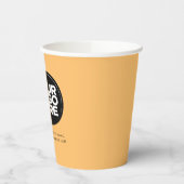 ボホオレンジ |ロパーソナライズされたゴと文字 紙コップ (左)
