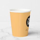 ボホオレンジ |ロパーソナライズされたゴと文字 紙コップ (右)