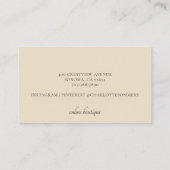 ボホオンライモダンンブティック 名刺 (裏面)