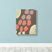 ボホオーガニックボタニカルフローラジラフェドードレス キャンバスプリント (インサイチュ (ウッドフロア))