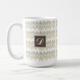 ボホオーガニック抽象芸術マクラメぶら下がったナチュラル コーヒーマグカップ