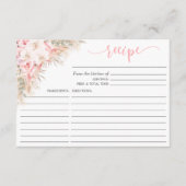 ボホオーキッズパンパスフローラブライダルシャワーレシピ エンクロージャーカード (正面)