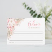 ボホオーキッズプネスパンパスブライダルシャワーアドバイス アドバイスカード (スタンド正面)