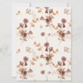 ボホオータムカボチャフローラベビーシャワー招待状 招待状 (裏面)